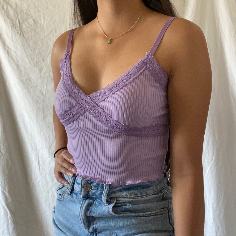 SALE! Lavender lace cami tank